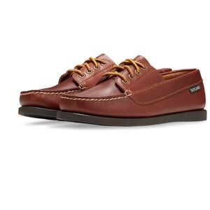 Eastland 1955 Falmouth women’s tan Brown leather flat moccasins Boat Shoes NWT